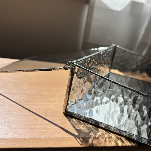 1920s クリスタルガラス ジュエリー ボックス アクセサリーケース ガラス製アクセサリーケース ジュエリーボックス ガラスボックス