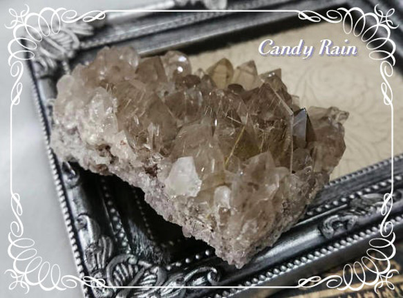 スモーキークォーツ(ルチル入)・原石クラスター Vol.2 *** 天然石