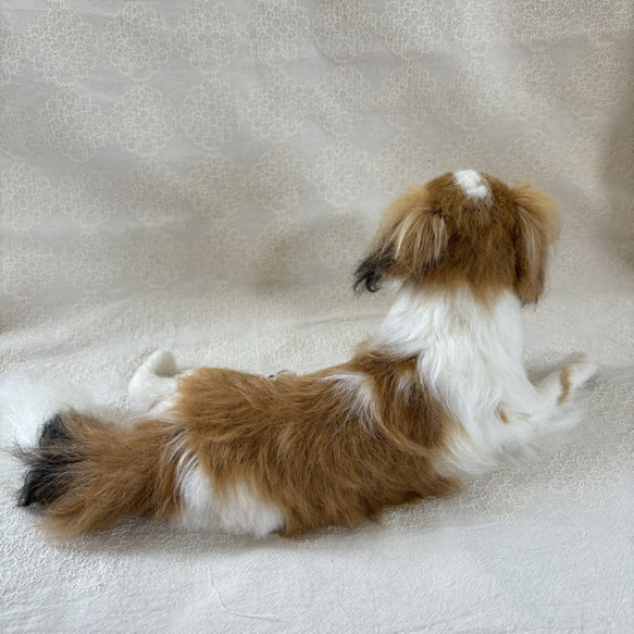 羊毛フェルト【オーダーメイド】うちの子オーダー✴︎犬✴︎愛犬✴︎ペット✴︎ハンドメイド✴︎ペットロスペットロス 25センチ　