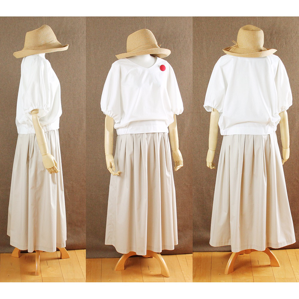 c_o_c_o_r_o　おとなの上品ブラウス　ドルマンスリーブ