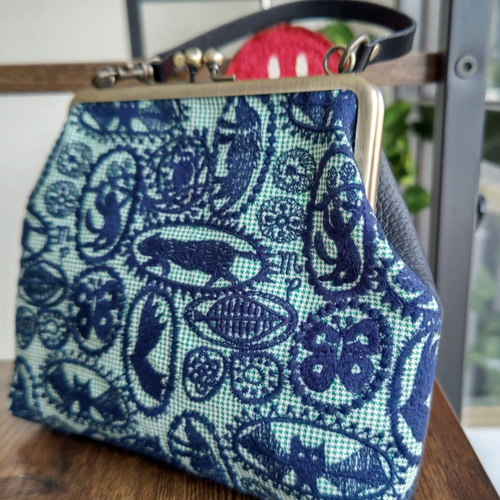 .°ஐ.ミナペルホネンパッチワークがま口*(ショルダー付き)°ஐ.* ஐ.ミナペルホネンパッチワークがま口*(ショルダー付き)°ஐ.* ஐ.ミナ