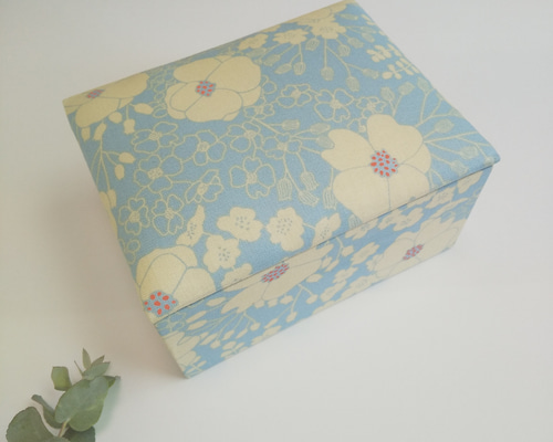 大きなカルトナージュボックス NBK日本紐釦貿易/カルトナージュ紙セット 2段ソーイングボックス