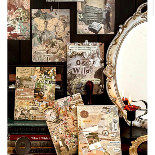 コラージュ素材紙セット