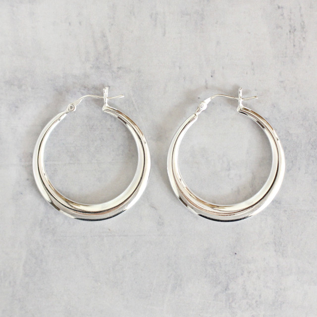SV925製フープピアス 1ペア 0020270SVE