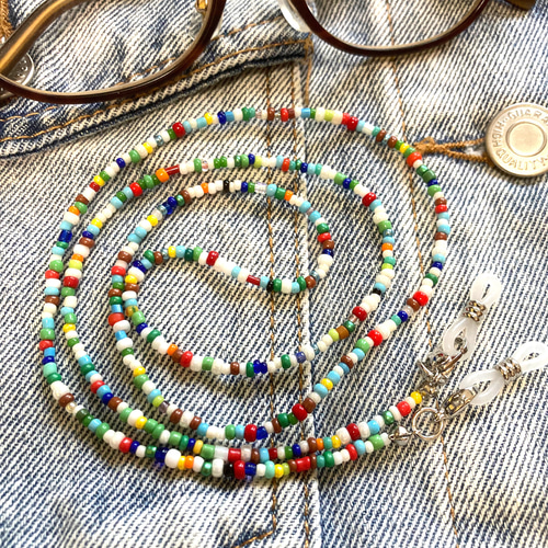 送料無料】ビーズの宝物＊グラスコード＊メガネストラップ＊メガネ