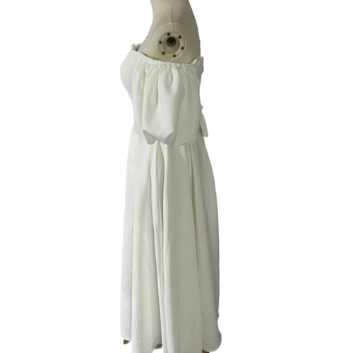 パーティードレス パーティードレス 編み上げ ロング マット生地  