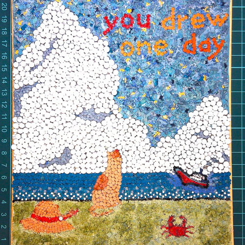 レザーアート貼り絵 ～いつか君が描いた絵～ [cr_af_240726_01] その他