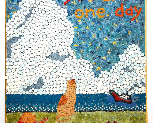 レザーアート貼り絵 ～いつか君が描いた絵～ [cr_af_240726_01] その他