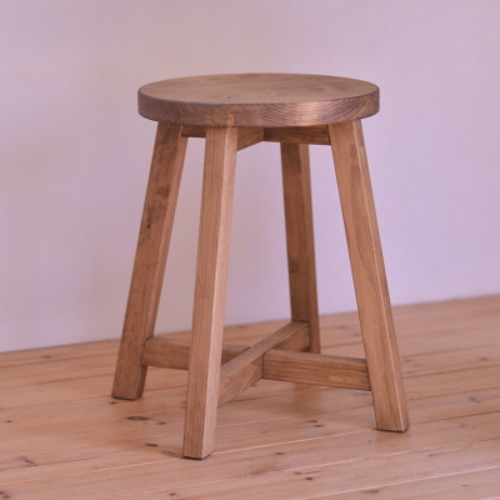 ♡　国産ひのき　丸椅子　木製スツール 国産ひのき 丸椅子 木製スツール 直径25㎝高さ40㎝ - メルカリ