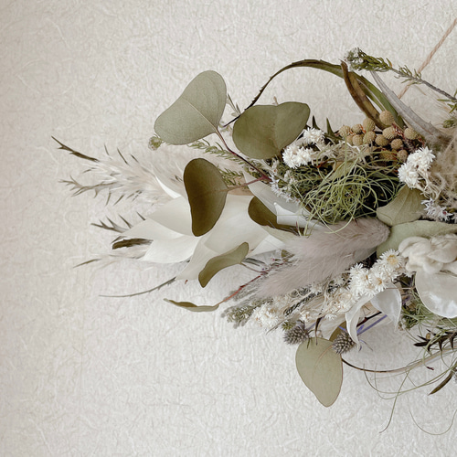 横長スワッグ スワッグ ドライフラワー バースデーフォト