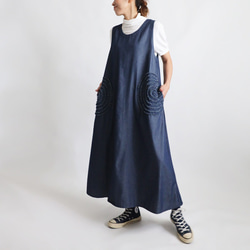 有松鳴海絞り 浴衣のバイヤスワンピース② 着物リメイク