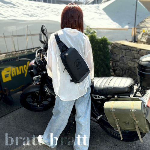 バイク用ボディバッグ・ウエストポーチ　ブラック オリジナル】ボディバッグ ショルダー バイク バッグ ウェスト