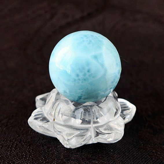 【お買い得】ラリマースフィア　丸玉　置物　２３㎜　ブルーペクトライト