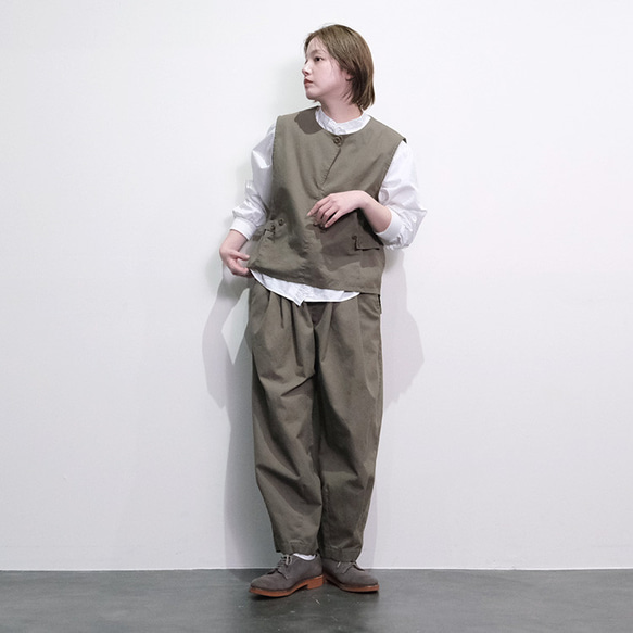 フロントフリルデザインシャツ vent blanc VB243386 ヴァンブラン blanc ヴァンブラン