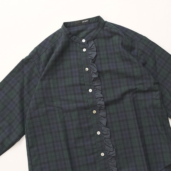 フロントフリルデザインシャツ vent blanc VB243386 ヴァンブラン blanc ヴァンブラン