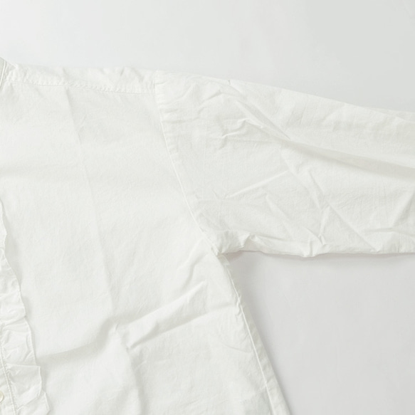 フロントフリルデザインシャツ vent blanc VB243386 ヴァンブラン blanc ヴァンブラン