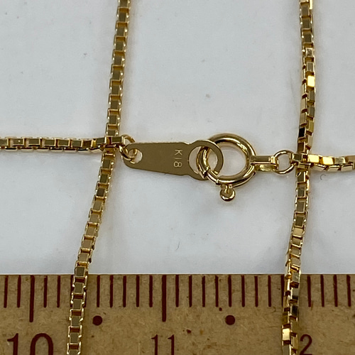 k18YG AU750 18金 ベネチア 1.2ミリ 70センチ ネックレス ネックレス 
