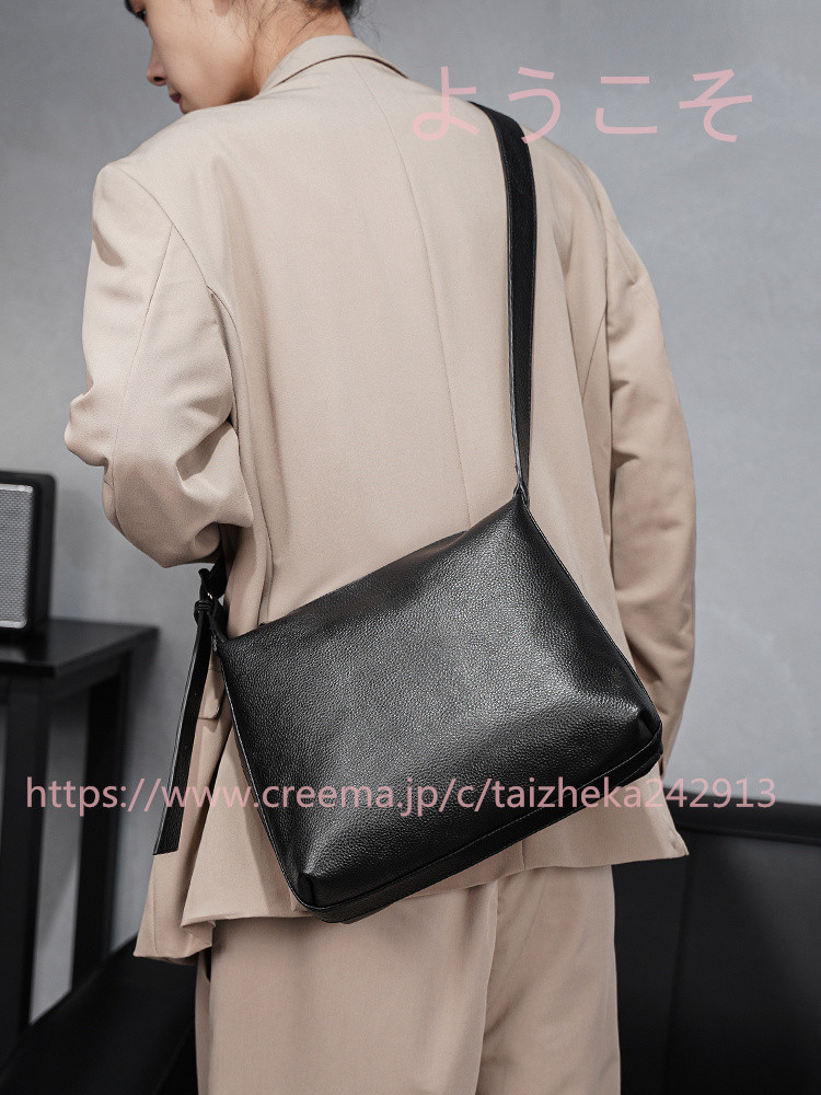 牛革ハンドバッグ　ベージュ系　新品タグ付き　美品　送料込