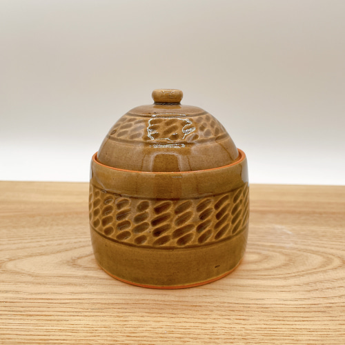 菫釉薬 シュガーポット 小物入れ 陶器 シュガーポット 陶工房 陶