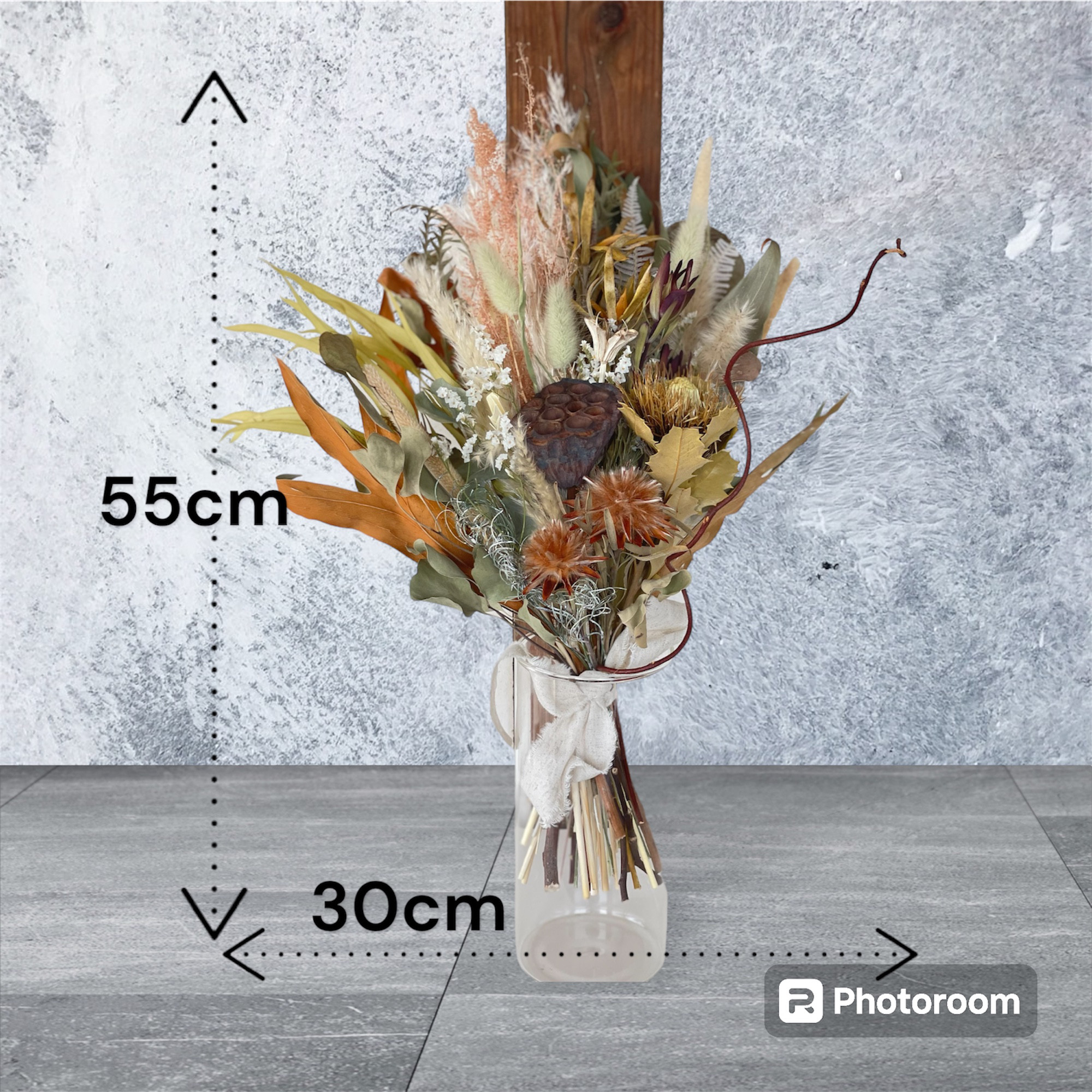 【再販商品】秋の新作　パンパスグラス　人気カラー　スワッグ　ギフト　大きめ