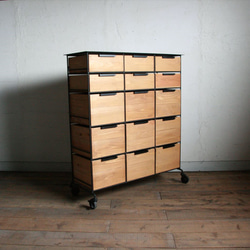 アイアンキャビネットB［ver.網］アイアン家具 ラック シェルフ