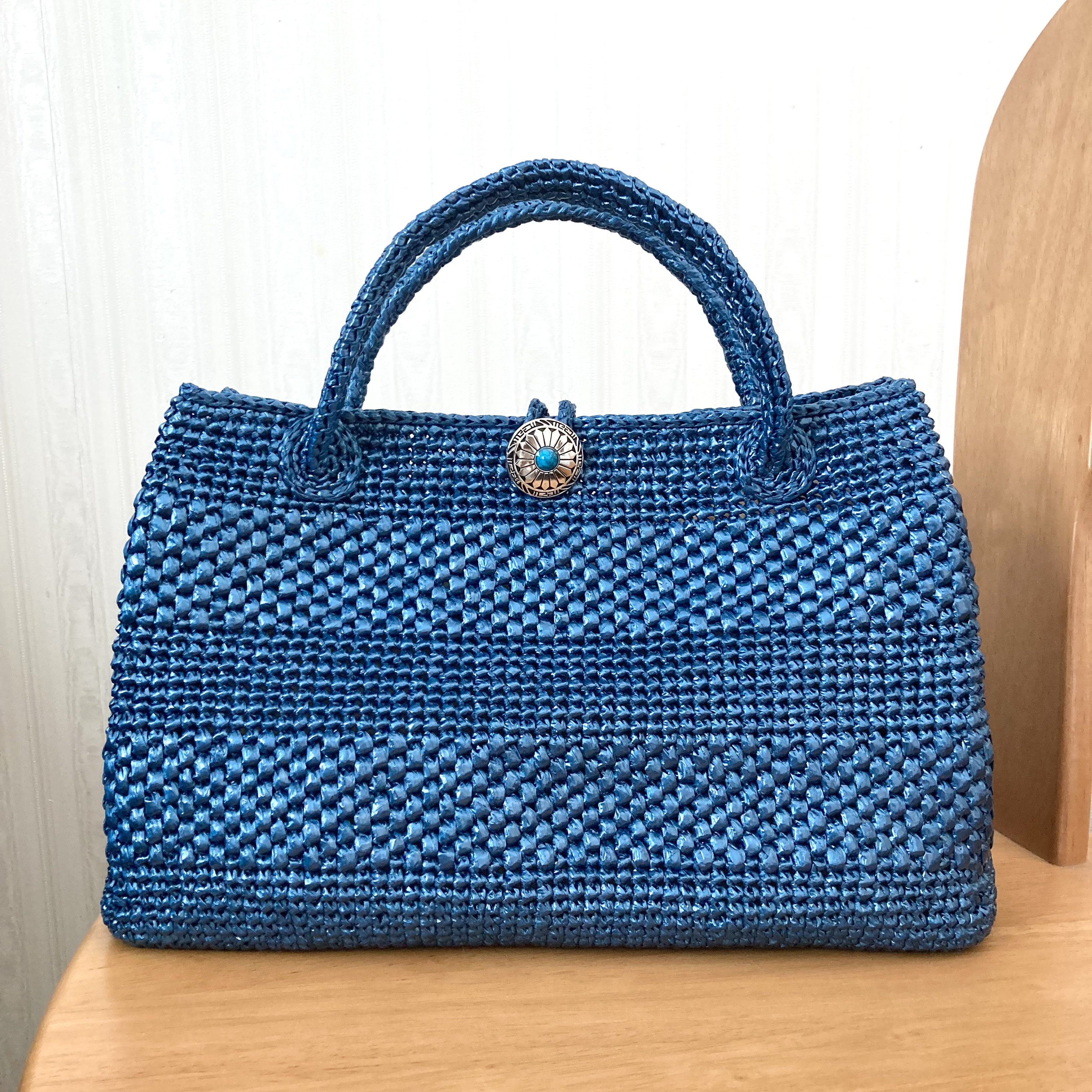 レース刺繍、すずらんかごバッグ かごバッグ レース ショルダーバッグ[品番：AGCW0000735
