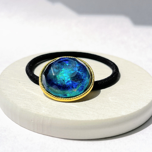 深海の宝石ヘアゴム(27mm) / 海 ヘアゴム 華昇 優羽 通販