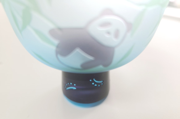 ★パンダと肉球★足つき盃 2枚目の画像