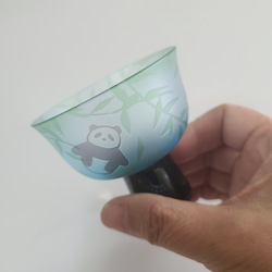 ★パンダと肉球★足つき盃 6枚目の画像