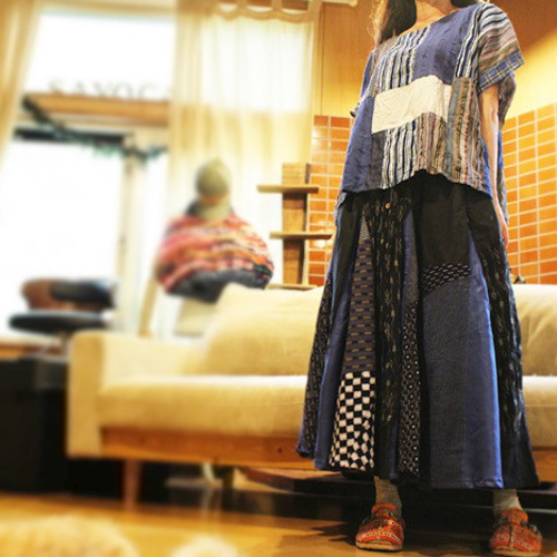 SAYOCAFEパッチワークの涼やかプルトップスA SAYOCAFEパッチワークの涼やかプルトップスD その他トップス 衣