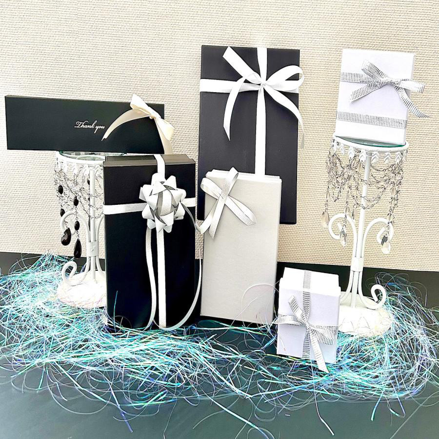 ペーパーボックス ジュエリー箱 名入れ印刷 選べる　インロー箱 40カラー インサイド 30個〜100個