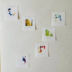 琥珀 // mini message cards “Amber”（18枚+ケース入）　::　コハク　サンキューカード 6枚目の画像