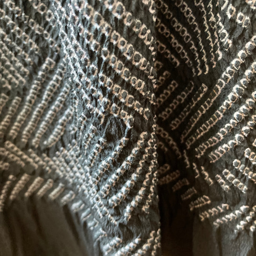 着物リメイク ハンドメイド 兵児帯 ギャザースカート 軽い 絹 フレア