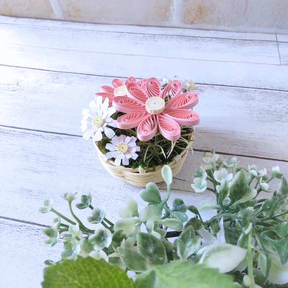 20永遠に枯れないお世話いらずのminiクイリングペーパーフラワー