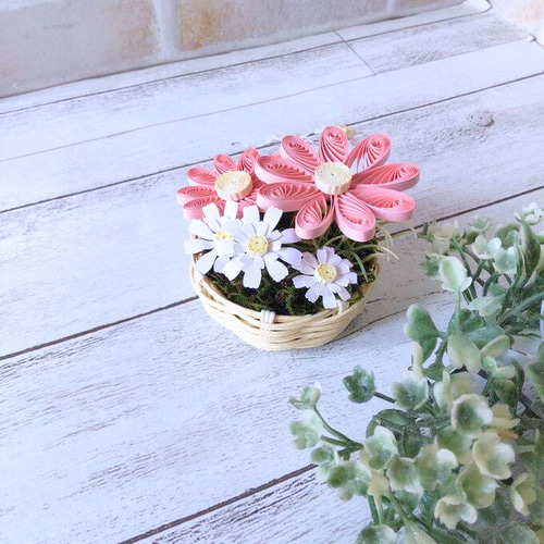 20永遠に枯れないお世話いらずのminiクイリングペーパーフラワー