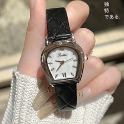 2024新小香風椿花陶磁器時計女性モデル学生軽量贅沢小人数職場気質高級