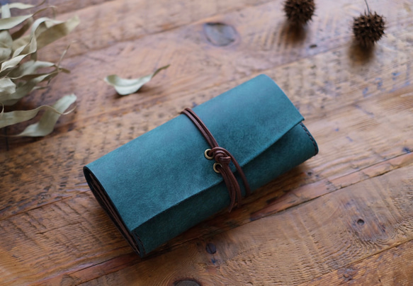 プエブロguruguru長財布　※ライト　ブルー 財布・ケース・小物入れ 皮、革、レザー U1594451134(12100円)