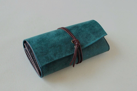 プエブロguruguru長財布　※ライト　ブルー 財布・ケース・小物入れ 皮、革、レザー U1594451134(12100円)