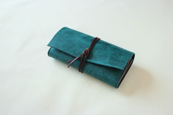 プエブロguruguru長財布　※ライト　ブルー 財布・ケース・小物入れ 皮、革、レザー U1594451134(12100円)
