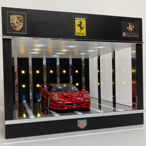 1/18展示可能・3面照明スリットミラー・ディスプレーBOX / 2色 1/18展示可能・3面照明スリットミラー・ディスプレーBOX / 2色