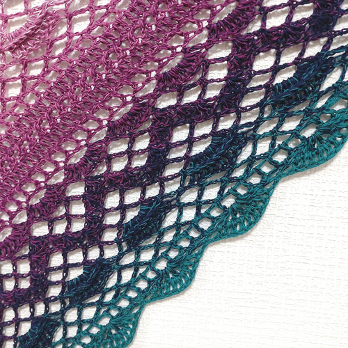 三角 バレエショール 年中使用可 手洗可 100%コットン 海外輸入糸