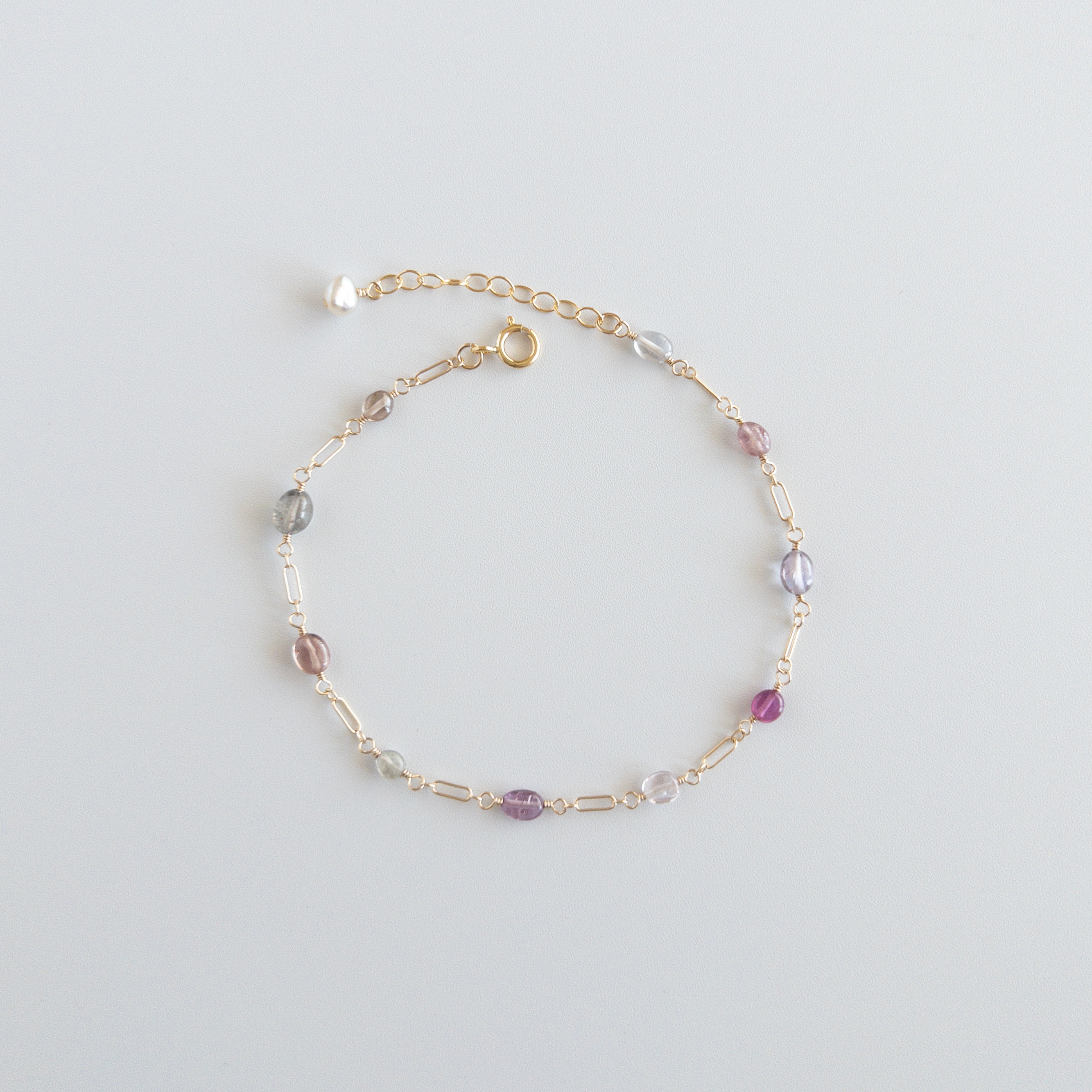 【9月の誕生石】キャンディーカラーサファイアのブレスレット1