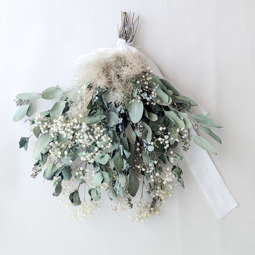 ユーカリとスモークツリーのスワッグ スワッグ mamemona 通販 18047983