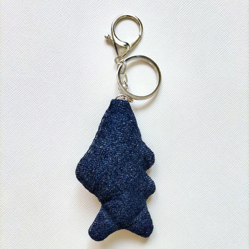 オサカナキーホルダー(リメイクデニム) キーリング loup bleu