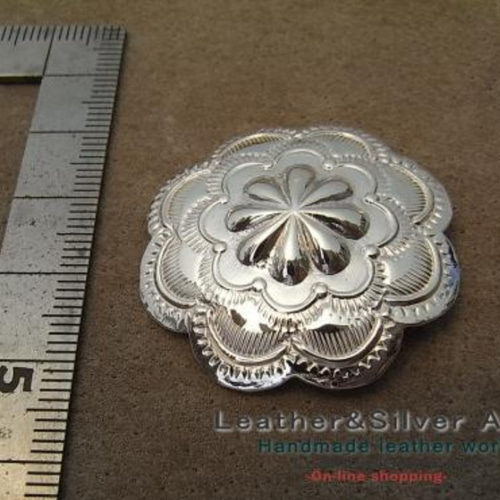 フラワーコンチョ(silver925)コメント刻印有り※ silver925 スタンプ フラワーコンチョ ハンドメイド オリジナル