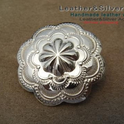 ※限定値下げ※フラワーコンチョ&ウニ(silver925)3点セット img-concho-nativeflower-silver