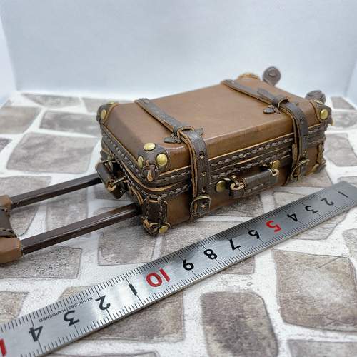 受注製作】本革1/6ドールサイズクラッシックキャリーケース 受注製作】本革1/6ドールサイズクラッシックキャリーケース