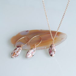 特集掲載《10月誕生石》ピカソコッパー ピアス イヤリング　プレゼント アレルギー対応 ギフト トルマリン オパール 6枚目の画像