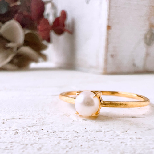 淡水パール silver925製18kgpリング】5-15号 指輪・リング ♠︎Anemoon