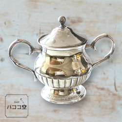 ⁡*⁡様 花瓶　置物　シルバー　T90％　骨董　アンティーク Antique Victorian Ruffled Top Hand Painted Glass Vase